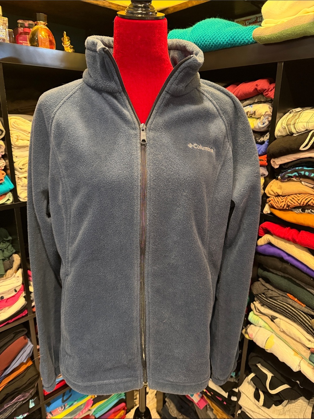 #475. Columbia freeze zip front sweater jacket. Xl